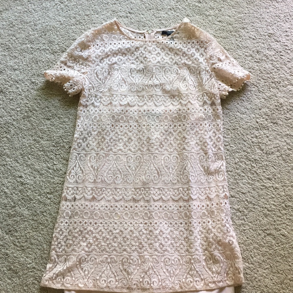 Light Pink Eyelet Forever 21 Dress